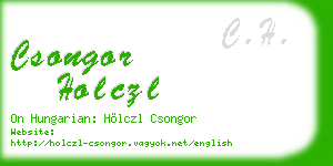 csongor holczl business card